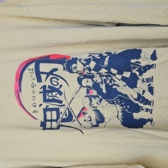 BoxLunch Exclusive Demon Slayer: Kimetsu no Yaiba Checkered Long Sleeve T Sz XXL - Picture 4 of 6